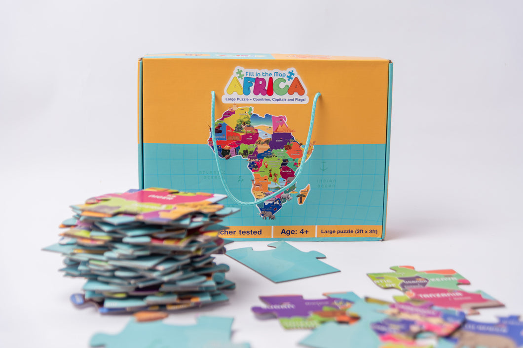 Fill in the Map - Large Kid's Puzzle of Africa